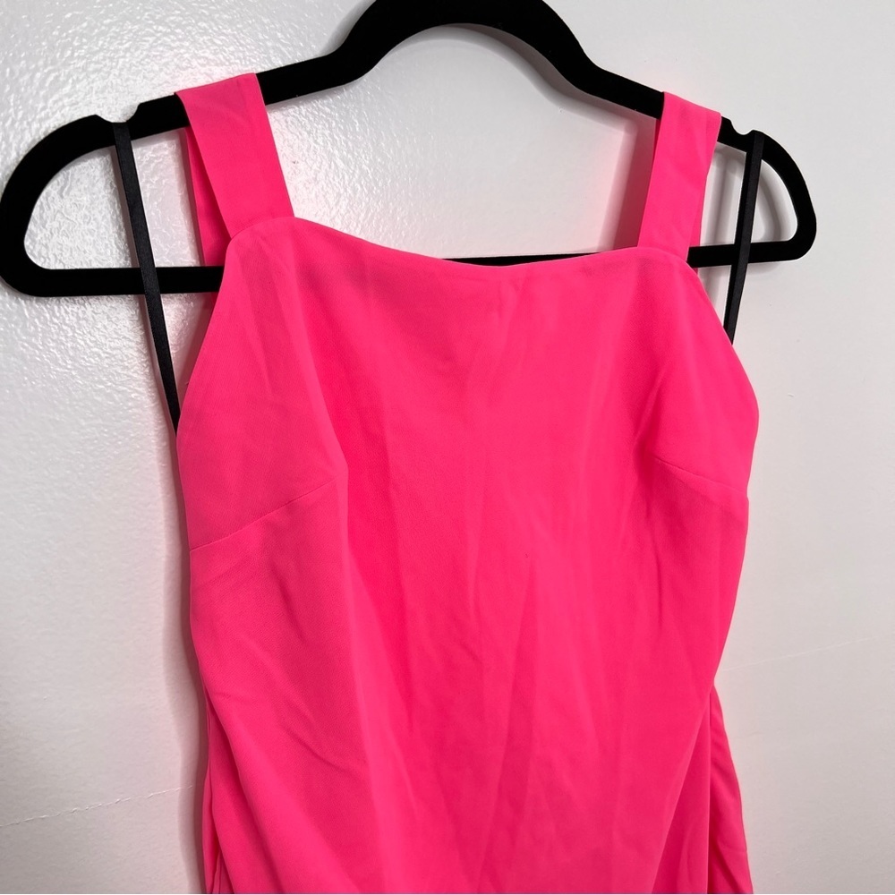 NBD Hot Pink Jacki Asymmetrical Midi Dress - Picture 3 of 8